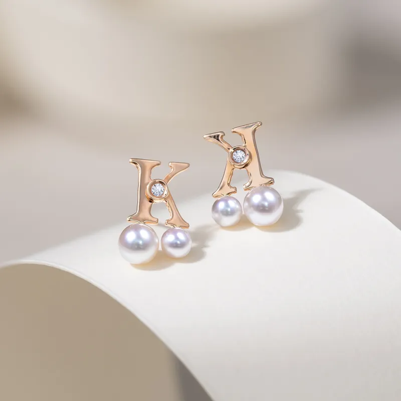 AKOYA Saltwater Pearl Stud Earrings Unisex-4