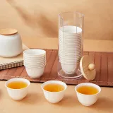 Bamboo Rice Husk Tea Cup 1 Pack+Cup Holder