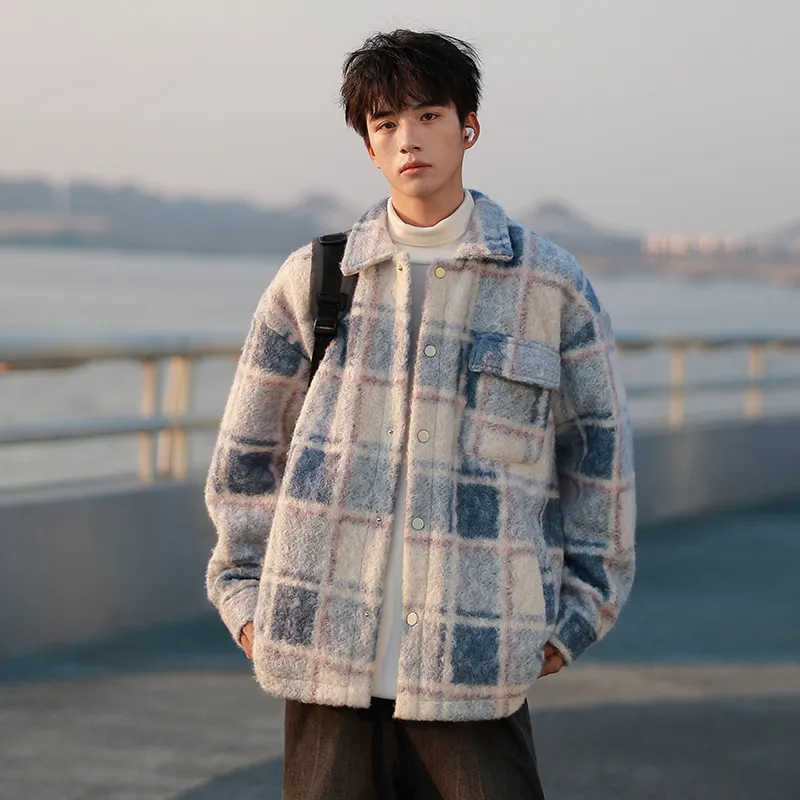 PEIMENG Jackets Coats Unisex Sky Blue-2