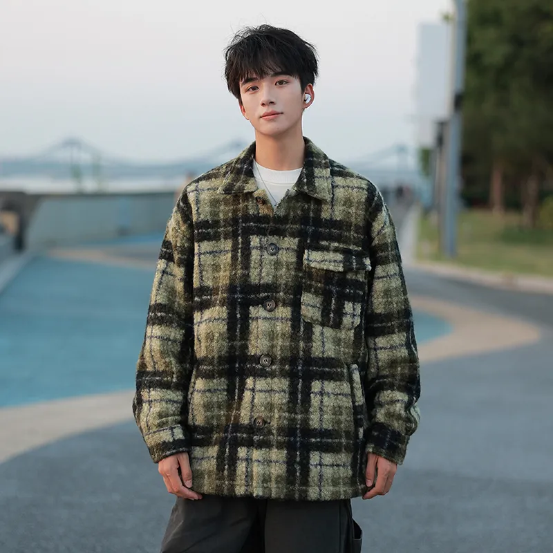 PEIMENG Jackets Coats Unisex Dark Army Green-2