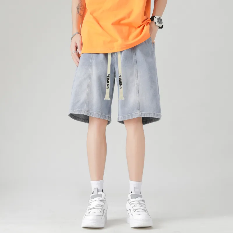 PEIMENG Denim Shorts Unisex-13