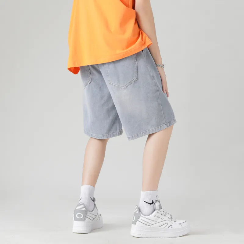 PEIMENG Denim Shorts Unisex-14