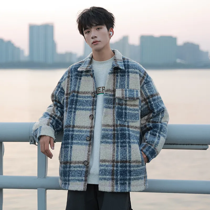 PEIMENG Jackets Coats Unisex Sky Blue-2
