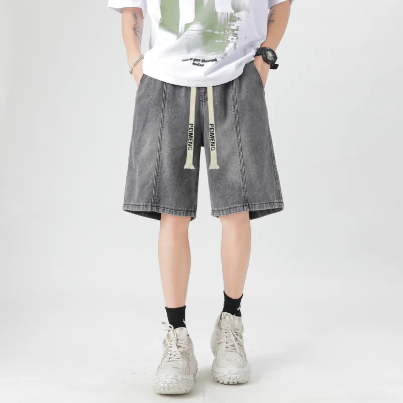 PEIMENG Denim Shorts Unisex-4