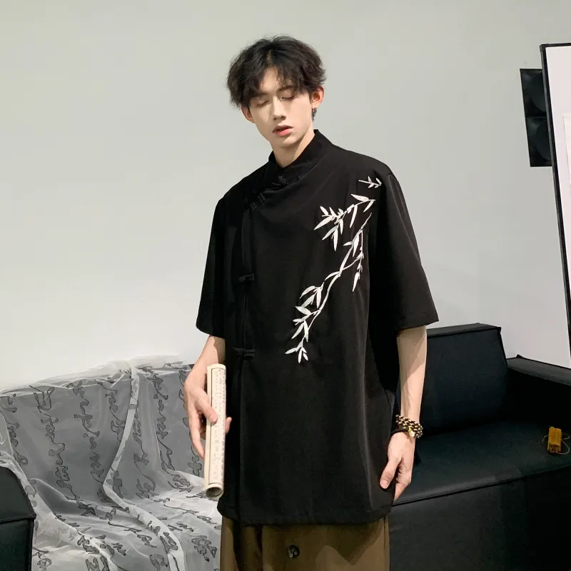 PEIMENG Shirts Unisex Black-1