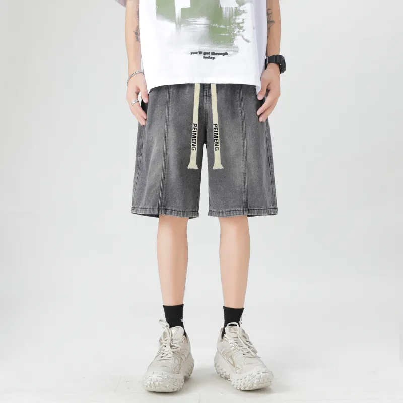 PEIMENG Denim Shorts Unisex-3