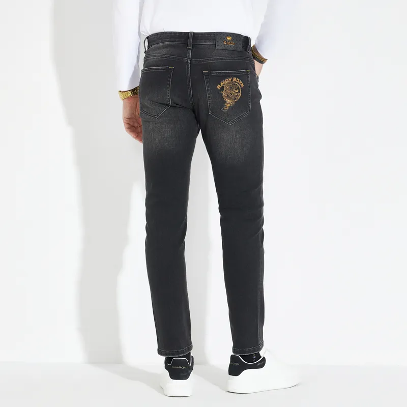 Raidy Boer Jeans Men Black-3