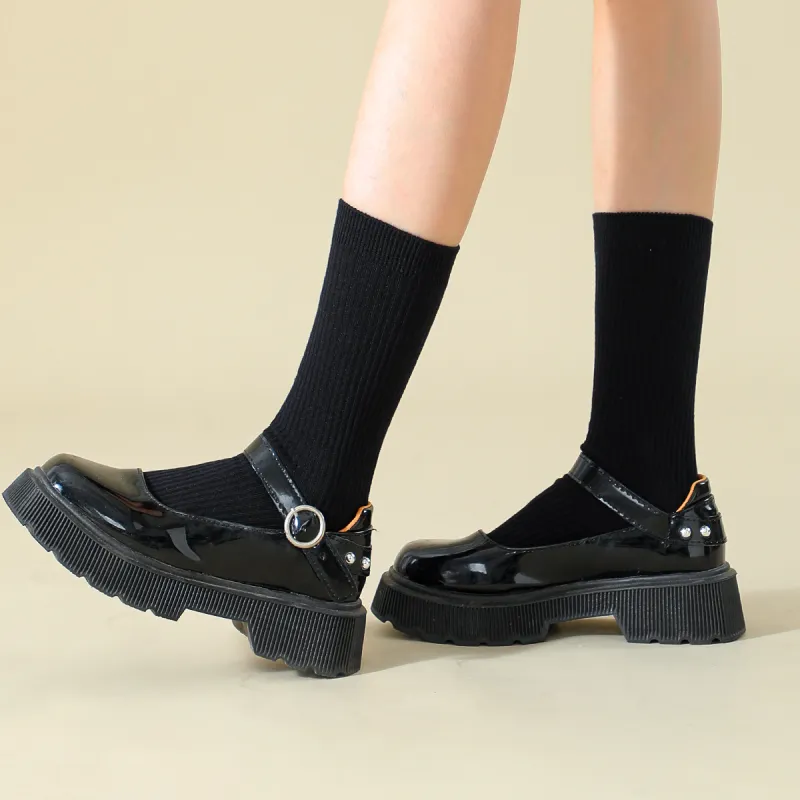 JUNEROSE Socks Sets Women's 3 Pack Black-5