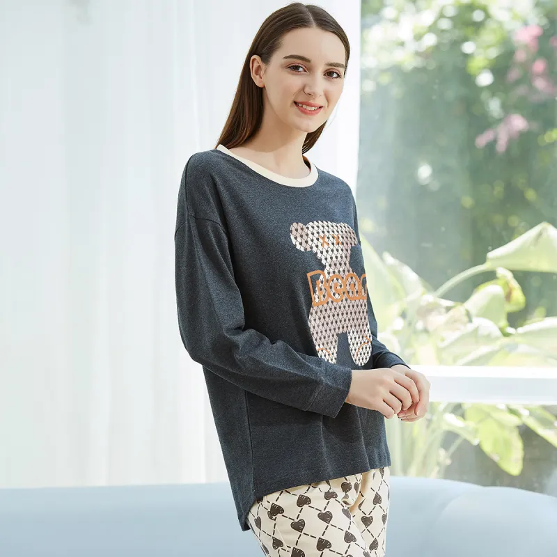 JUNEROSE Pajama Set Women's Gray-3
