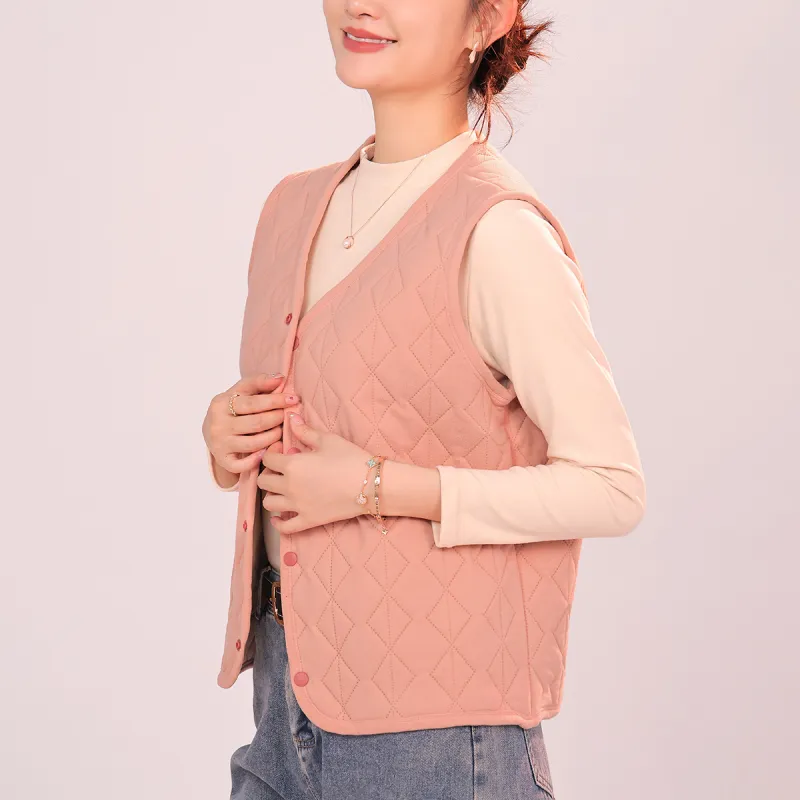 JUNEROSE Thermal Tops Women's Pink-4