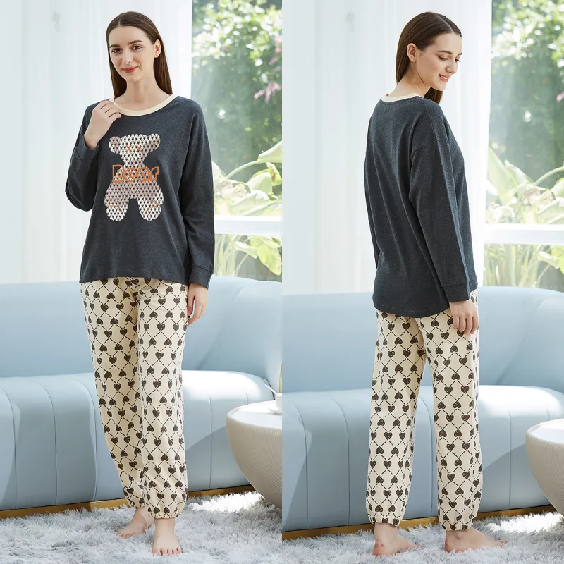 JUNEROSE Pajama Set Women's Gray-4