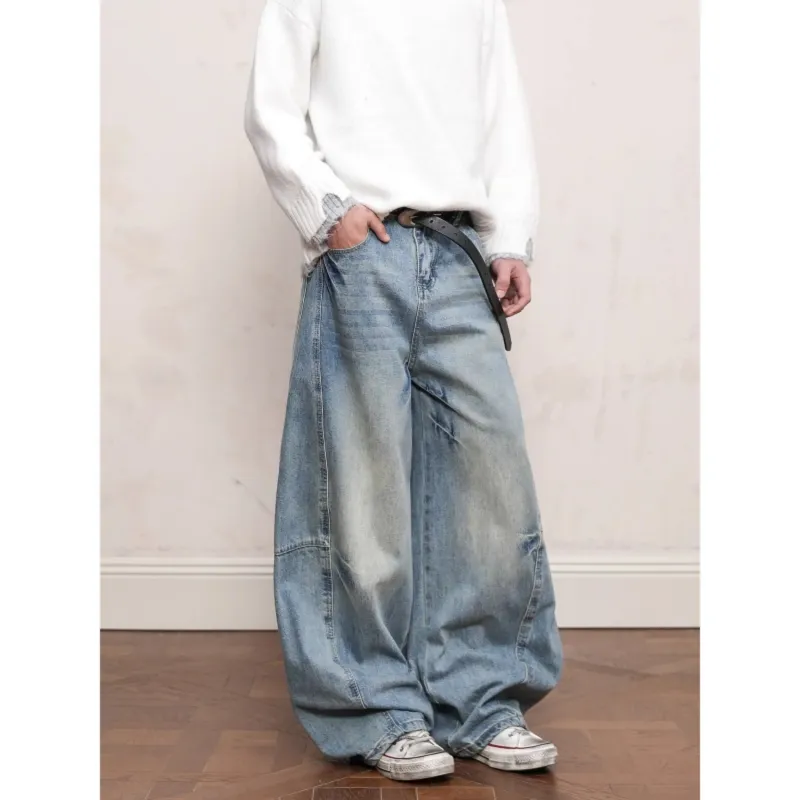FOREVER 21 Jeans Unisex Washed Blue-4