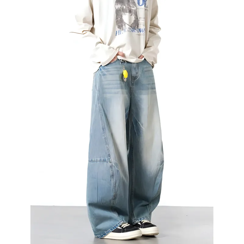 FOREVER 21 Jeans Unisex Washed Blue-2