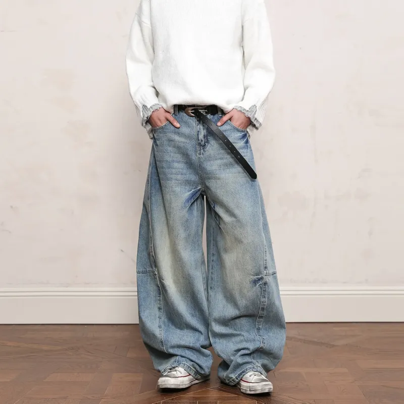 FOREVER 21 Jeans Unisex Washed Blue-3