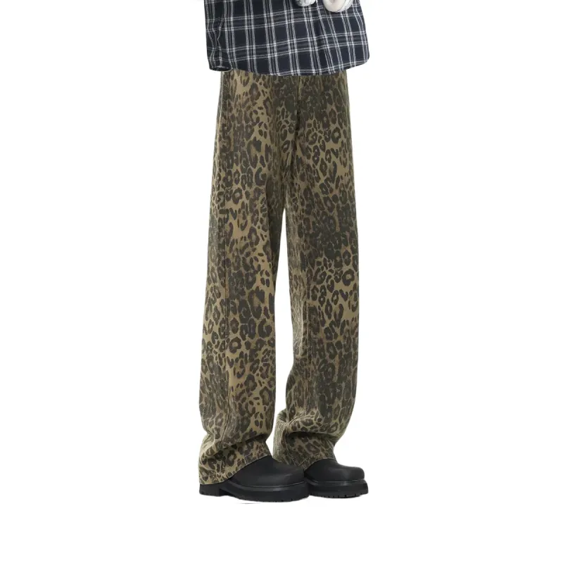 FOREVER 21 Jeans Unisex Leopard Print-3