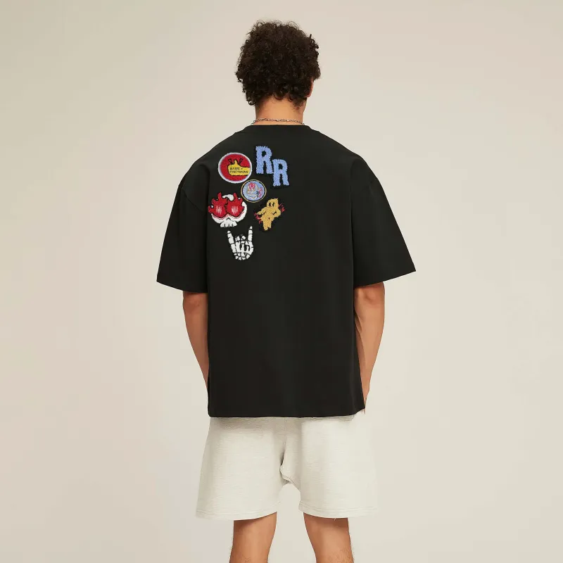 PAINT STAIN Basic T Shirt Unisex-3
