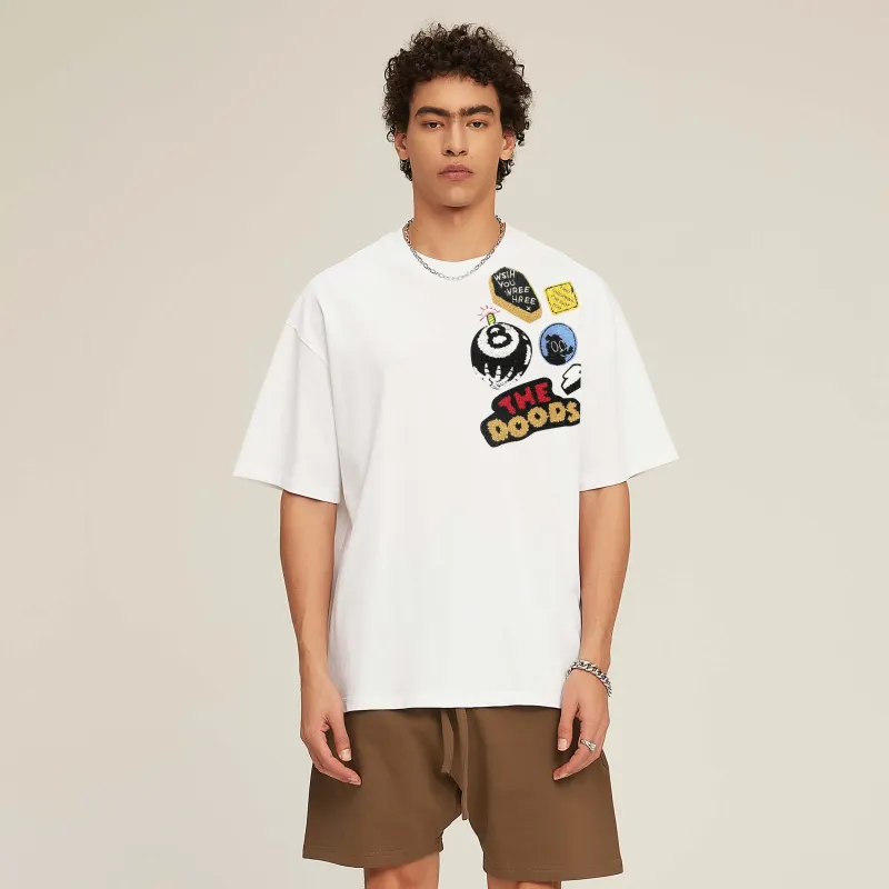 PAINT STAIN Basic T Shirt Unisex-8