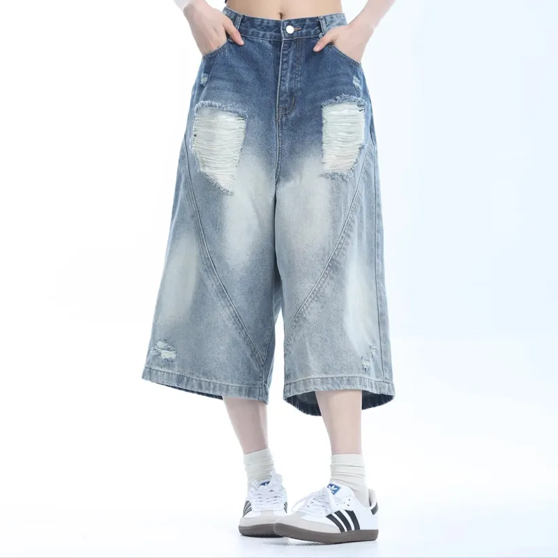 FOREVER 21 Denim Shorts Unisex Blue-2