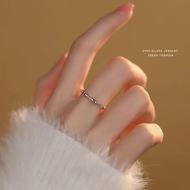 Zhi Yu Yun Xiang S999 Silver Rings Unisex-3