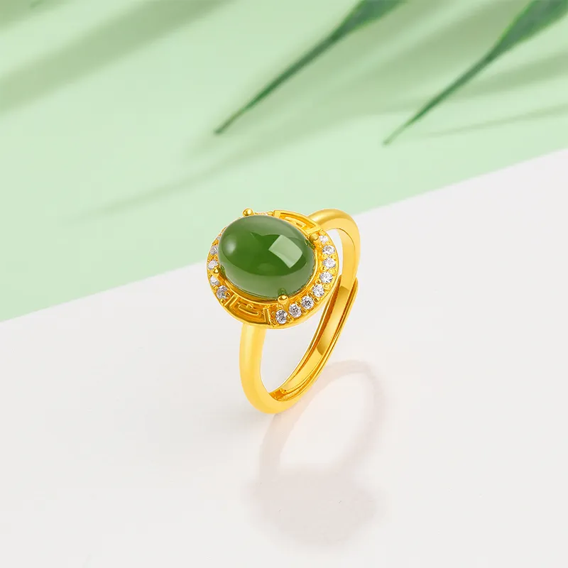 Zhi Yu Yun Xiang Rings Jasper Women's-3