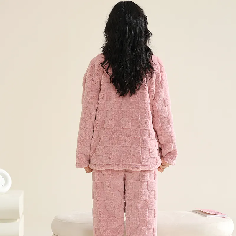 Ordifen Pajama Set Women's Pink-1