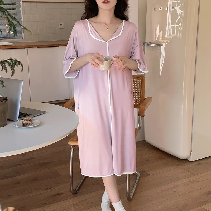 Ordifen Nightgown Women's Light Pink-2