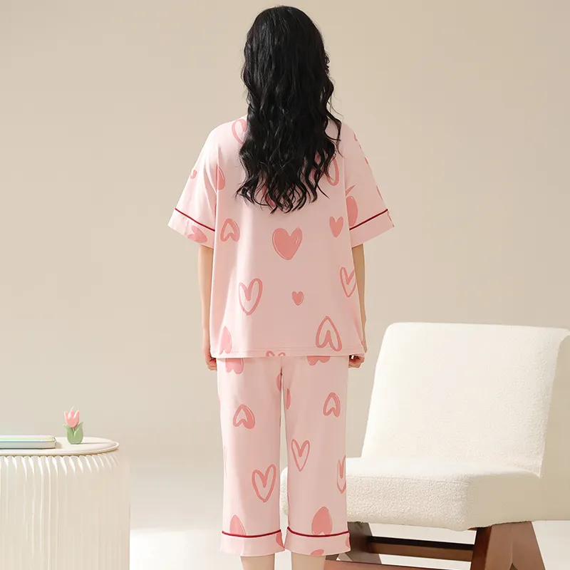 Ordifen Pajama Set Women's Pink-1