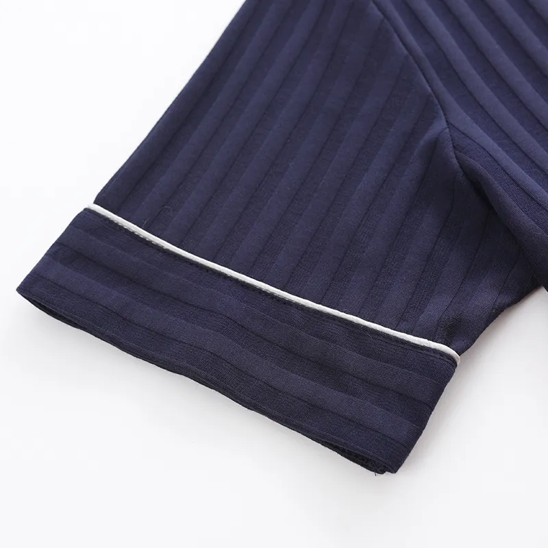 Ordifen Pajama Set Men's 3 Piece Set Dark Blue-1