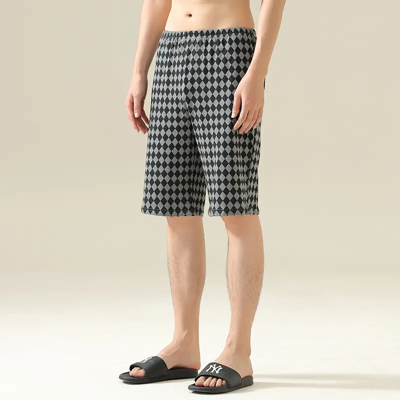 Ordifen Pajama Pants Men's Black White-4