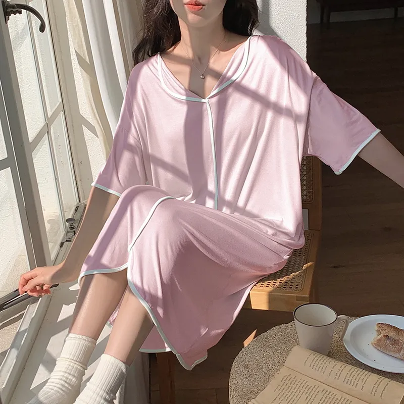 Ordifen Nightgown Women's Light Pink-1