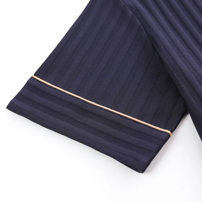 Ordifen Pajama Set Men's Dark Blue-3