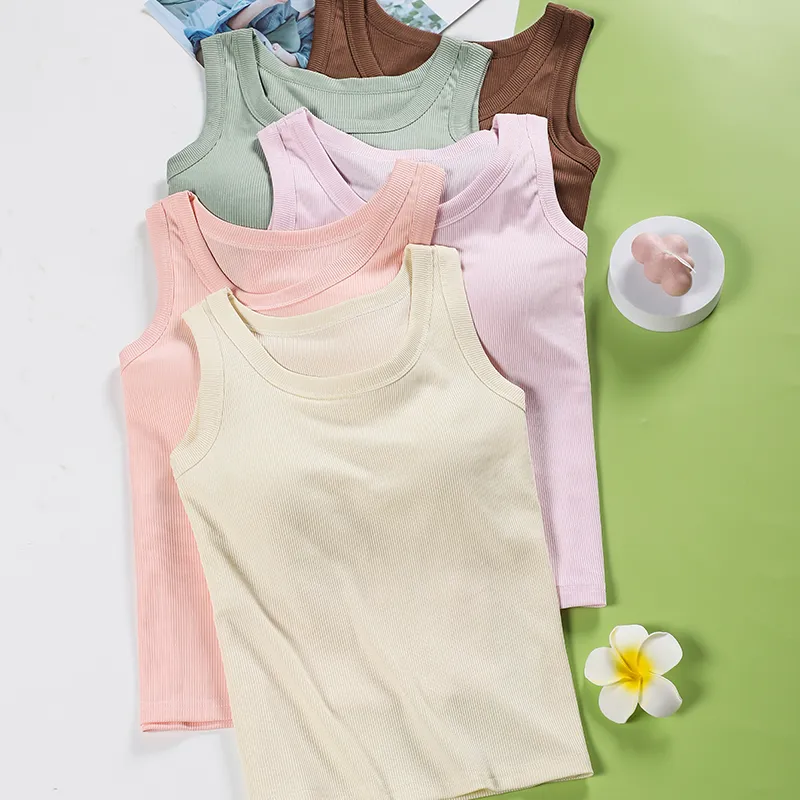 Ordifen Tank Tops Women's 1 Pack Apricot-1