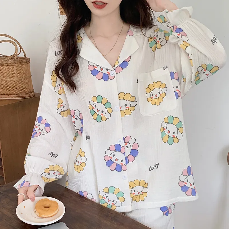 Ordifen Pajama Set Women's White-5