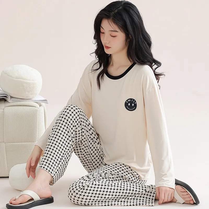 Ordifen Pajama Set Women's White-1