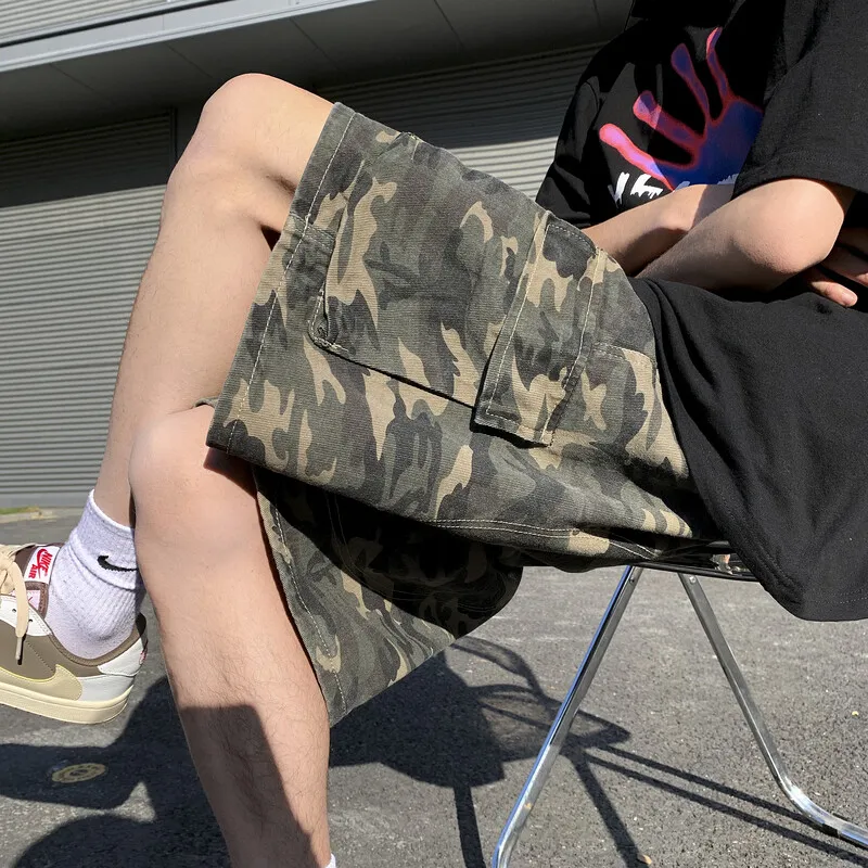 H.V.G.A Cargo Shorts Unisex Camouflage-3