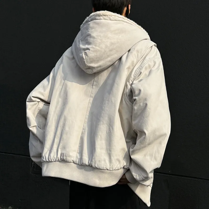 H.V.G.A Puffer Jacket Unisex Apricot-1
