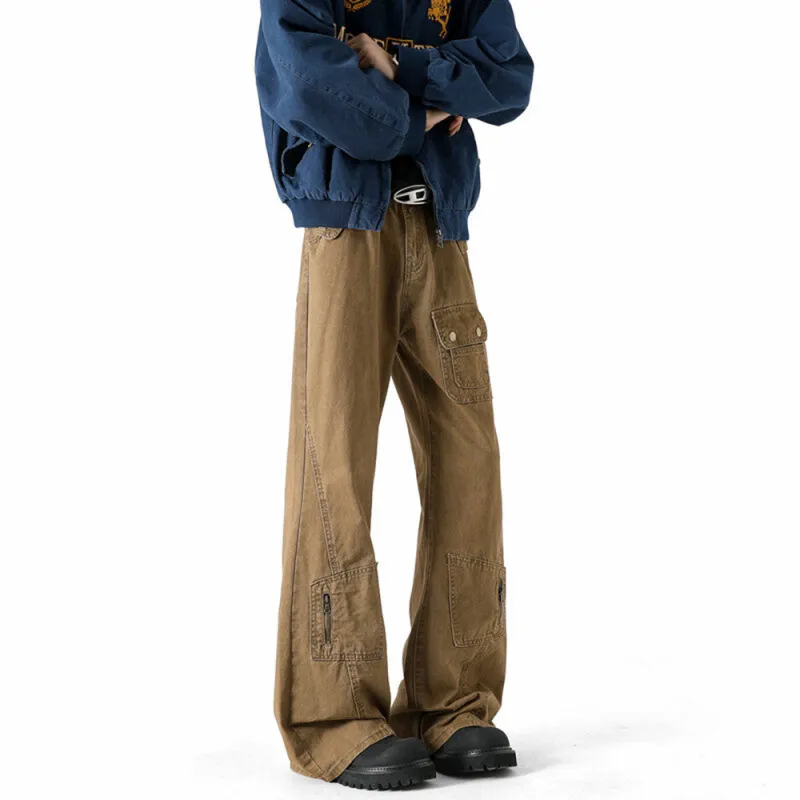 H.V.G.A Cargo Pants Unisex Khaki-3
