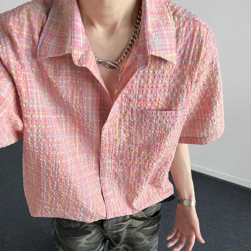 WELTER EXPERIMENT Shirts Unisex Pink-5