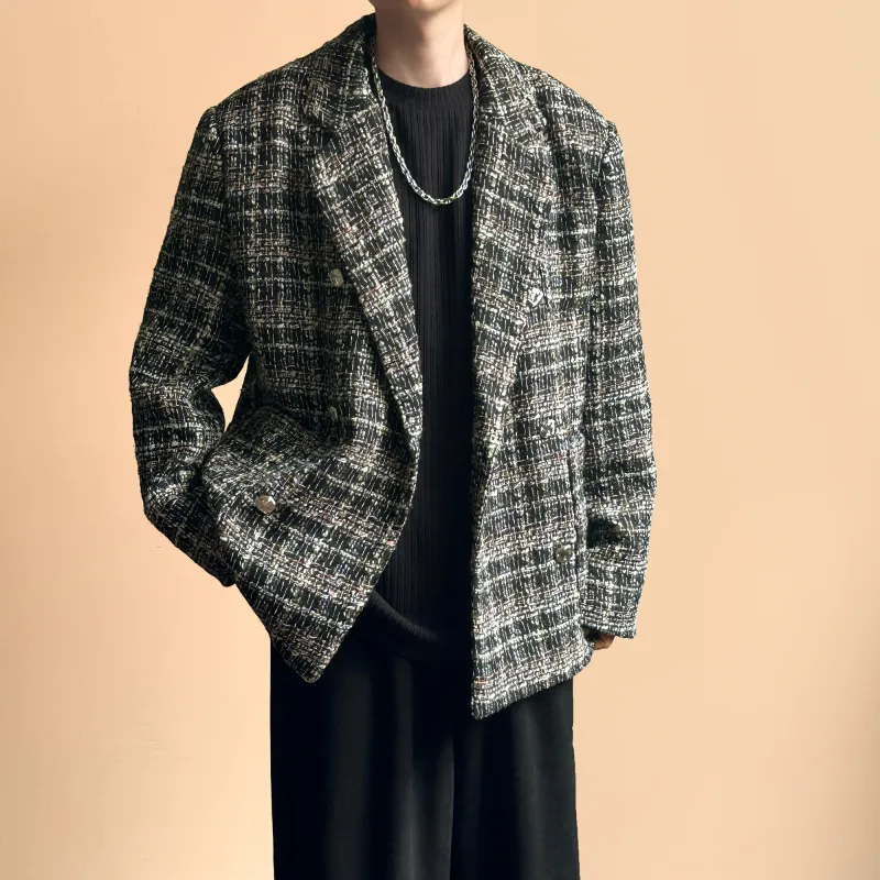H.V.G.A Business Suits Unisex Plaid-4