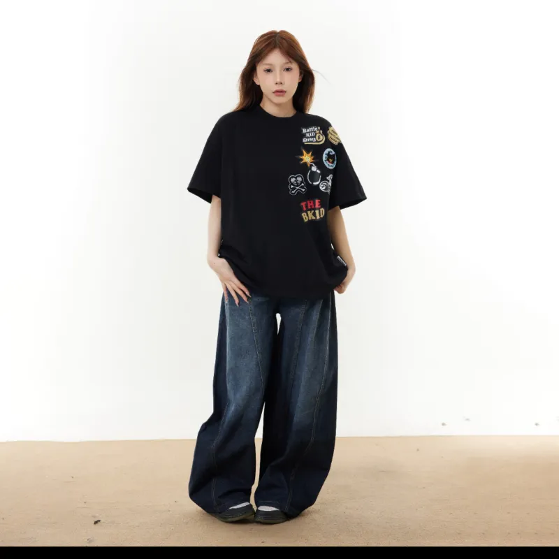PAINT STAIN Classic Minimalist Style T Shirt Unisex-43
