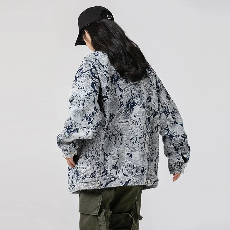 H.V.G.A Denim Jacket Unisex Blue-2