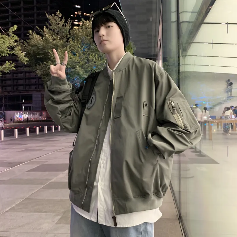H.V.G.A Jackets Coats Unisex Army Green-1
