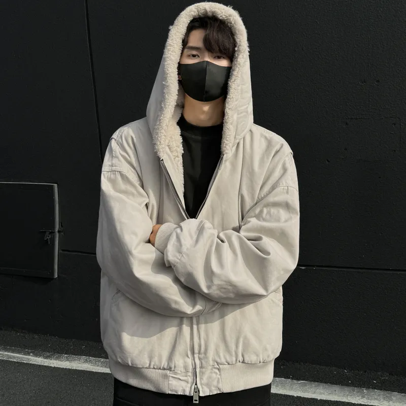 H.V.G.A Puffer Jacket Unisex Apricot-4