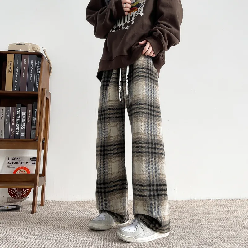 H.V.G.A Casual Pants Unisex Khaki-3