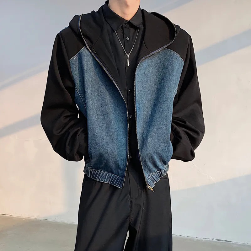 H.V.G.A Jackets Unisex Black Denim-2