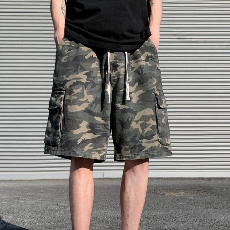 H.V.G.A Cargo Shorts Unisex Camouflage-4
