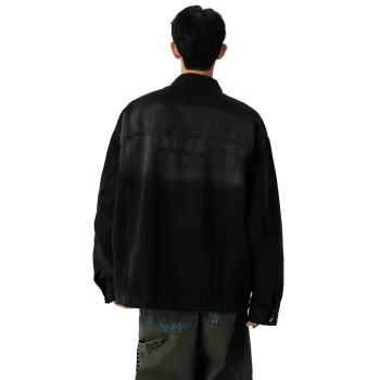 H.V.G.A Denim Jacket Unisex Black