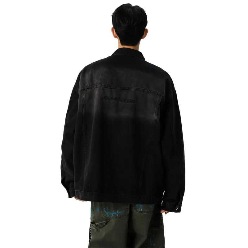 H.V.G.A Denim Jacket Unisex Black-0