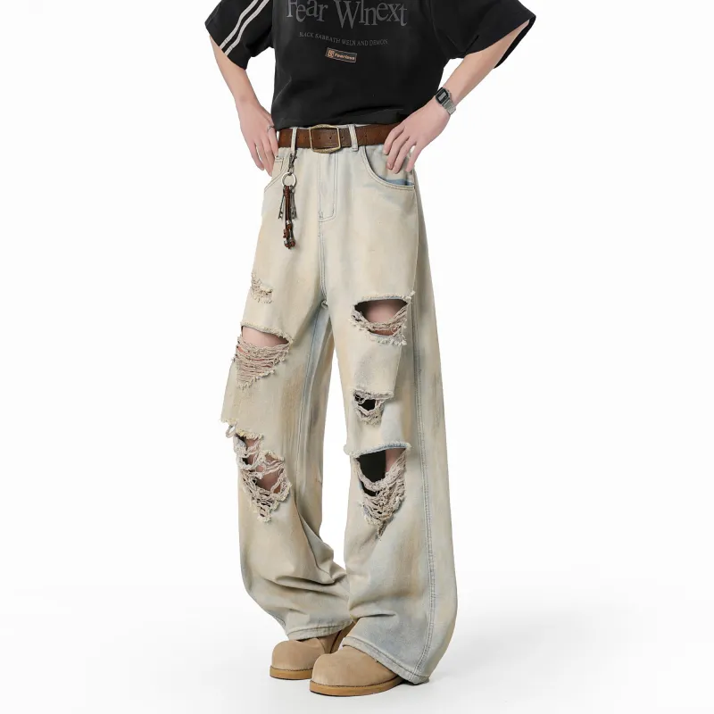 H.V.G.A Jeans Unisex Yellow Mud-3