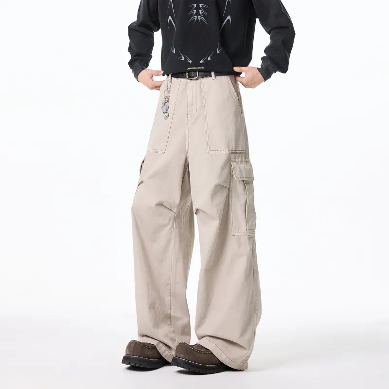 H.V.G.A Cargo Pants Unisex Khaki-4